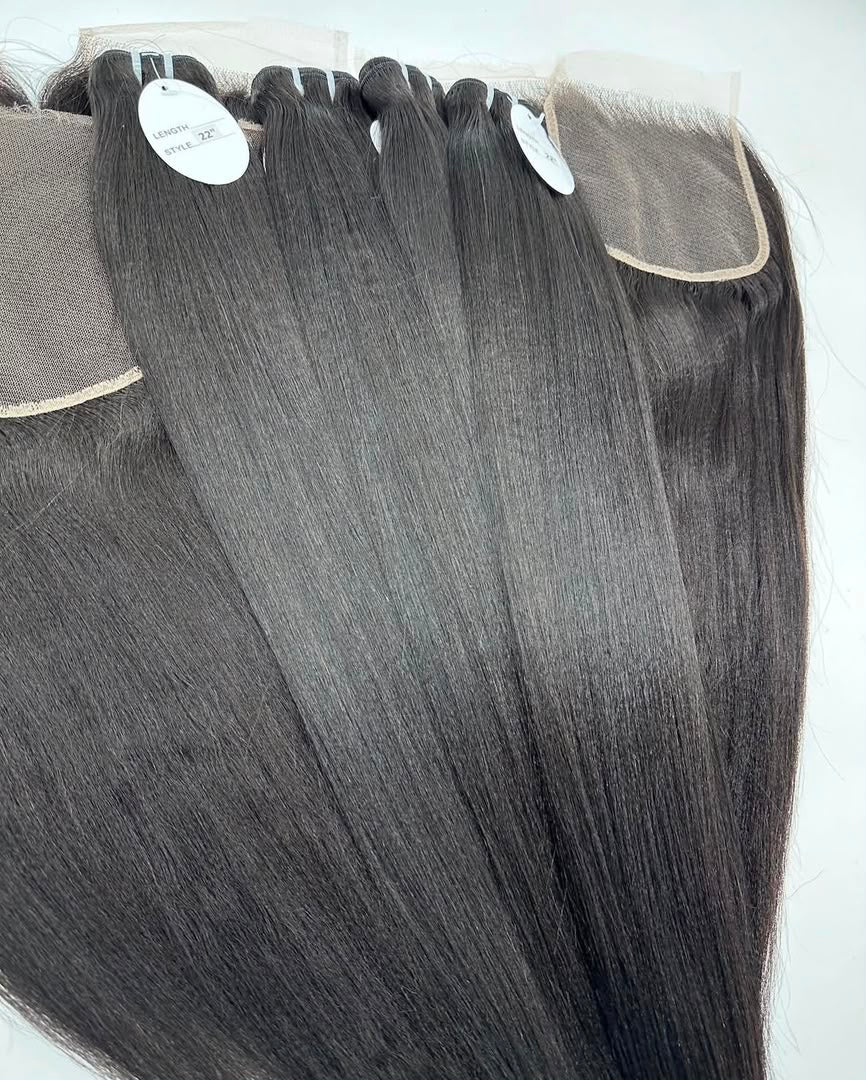 Burmese Straight Human Hair Extensions