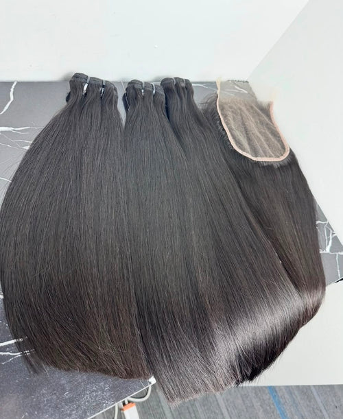 Burmese Straight Human Hair Extensions